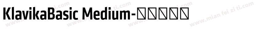 KlavikaBasic Medium字体转换